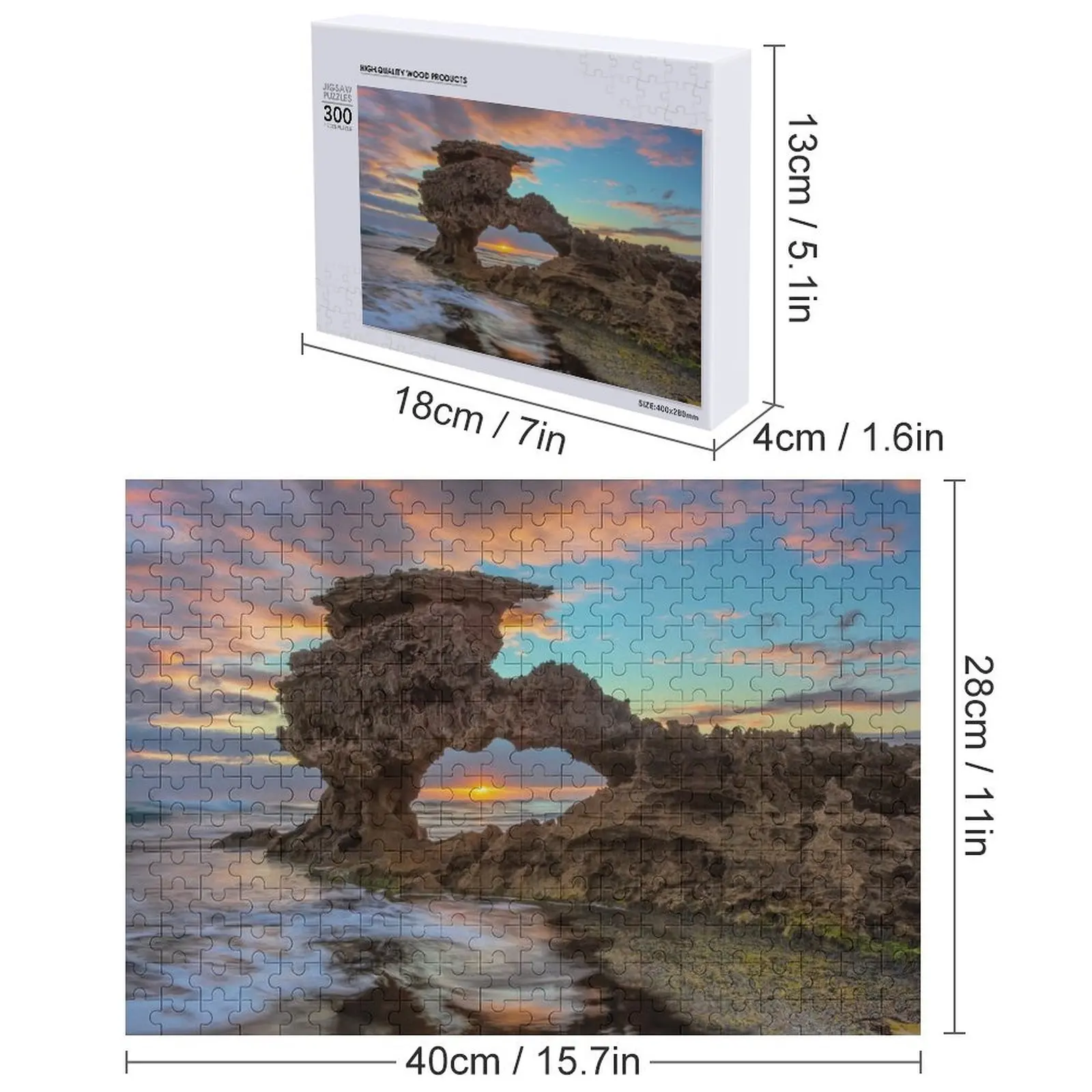 จิ๊กซอว์หน้าต่างแห่งโอกาส ของขวัญส่วนตัว ปริศนาไม้รูปสัตว์สำหรับคู่แต่งงาน