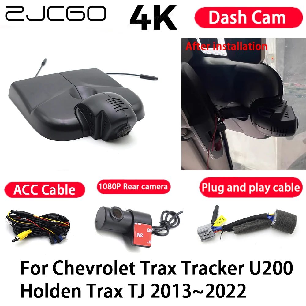 Cámara de coche 4K Plug and Play Dash Cam grabadora de vídeo visión nocturna para Chevrolet Trax Tracker U200 Holden Trax TJ 2013-2022