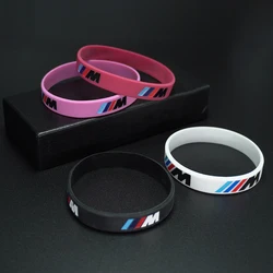 Silicone Wristband Flexible Sports Bracelet Decoration For BMW M Power M3 M4 M5 X1 X3 X5 G30 G20 F30 F20 F10 F48 G01 G02 G05 G32