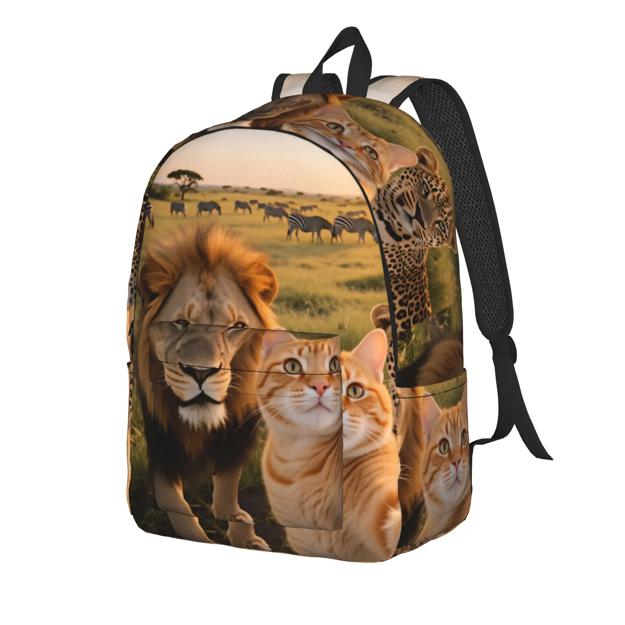 Christmas Kittens Backpack  Travel Backpacks Unisex Colorful Soft High School Bags Cool Rucksack