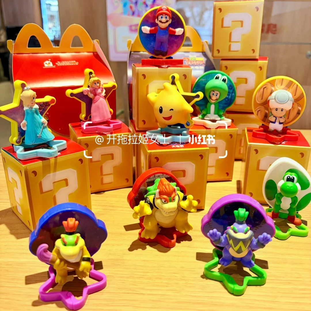 Juguetes Coleccionables de la Película Super Mario Galaxy de McDonald's 2026, Figura Decorativa para Escritorio, Regalos de Cumpleaños y Navidad para Niños