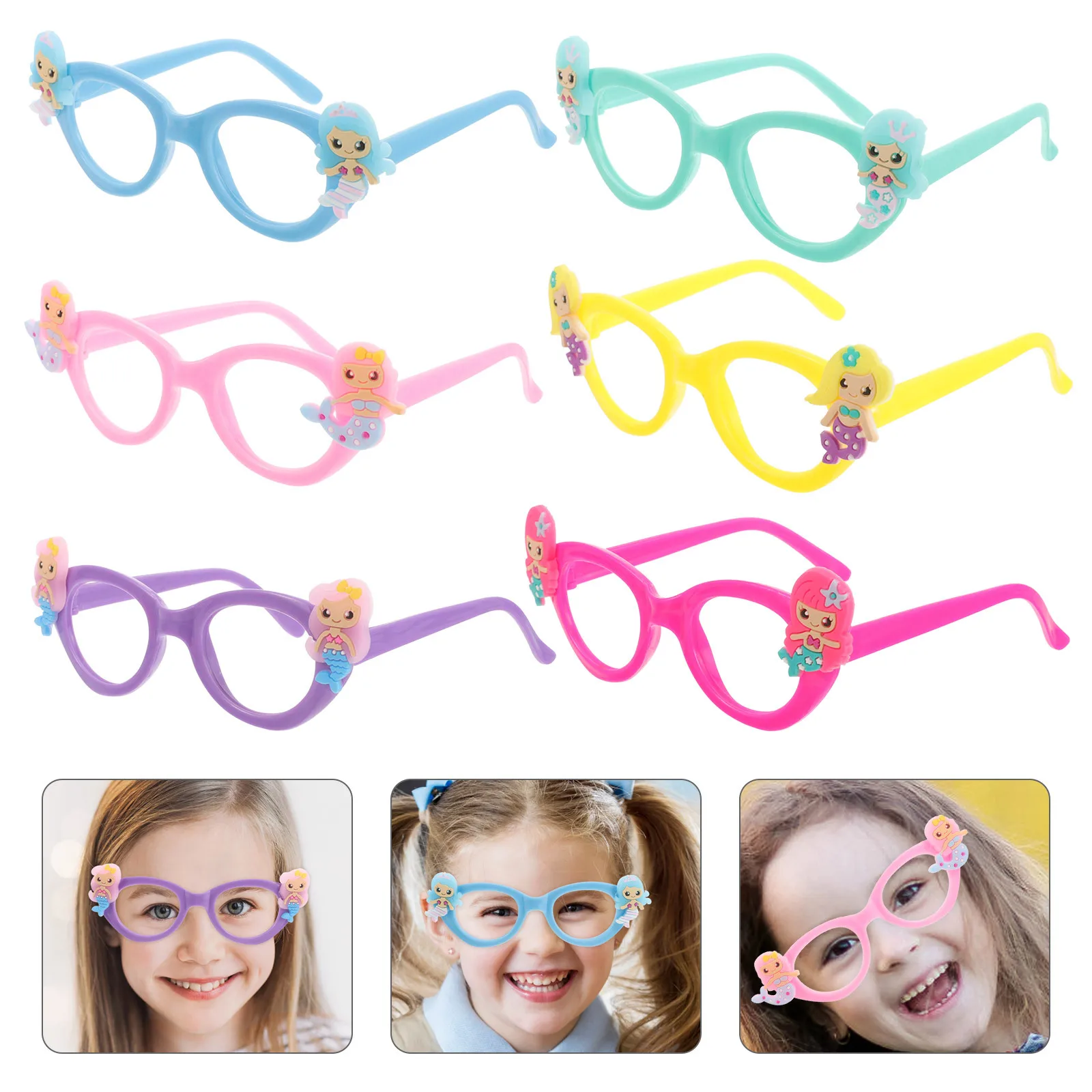 

6Pcs Funny Eyeglasses Party Favors Lightweight Photo Props Accessory Dancing Decorations Interesting Eyewear