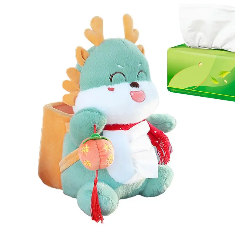 Dragon Car Trash Can Cute Dragon Car Organizer Backseat Car Napkin & Backseat Tissue Holder Car Seat Back Storage Bag Convenient