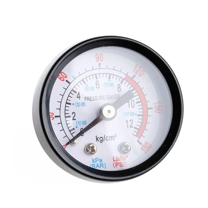 Air Compressor Pneumatic Hydraulic Fluid Pressure Gauge 0-12Bar 0-180PSI New Dropshipping