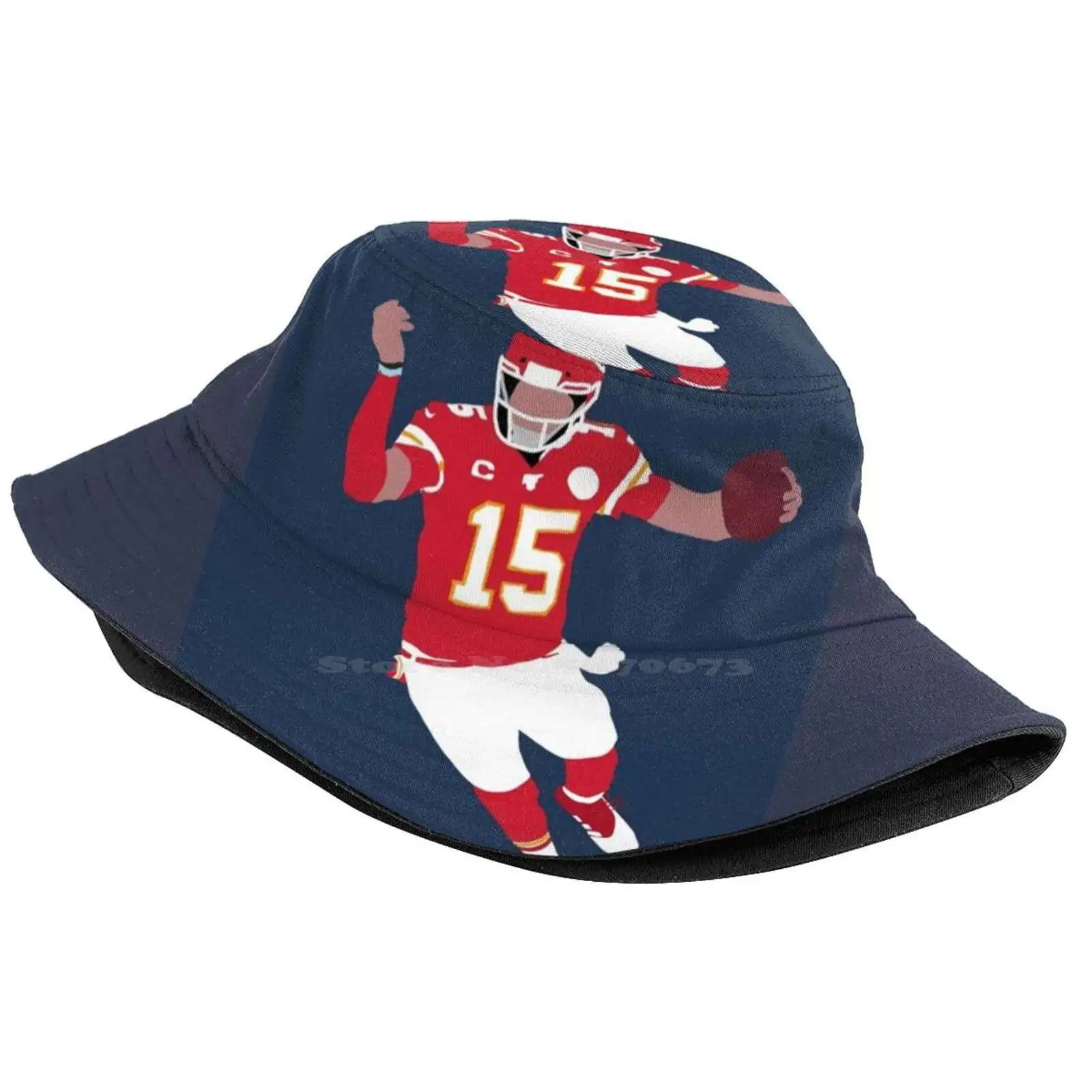 Patrick Mahomes Sun Cap Fisherman Hat Bucket Hats Patrick Mahomes Football Player Quarterback Chiefs Minimalist Sports Simple