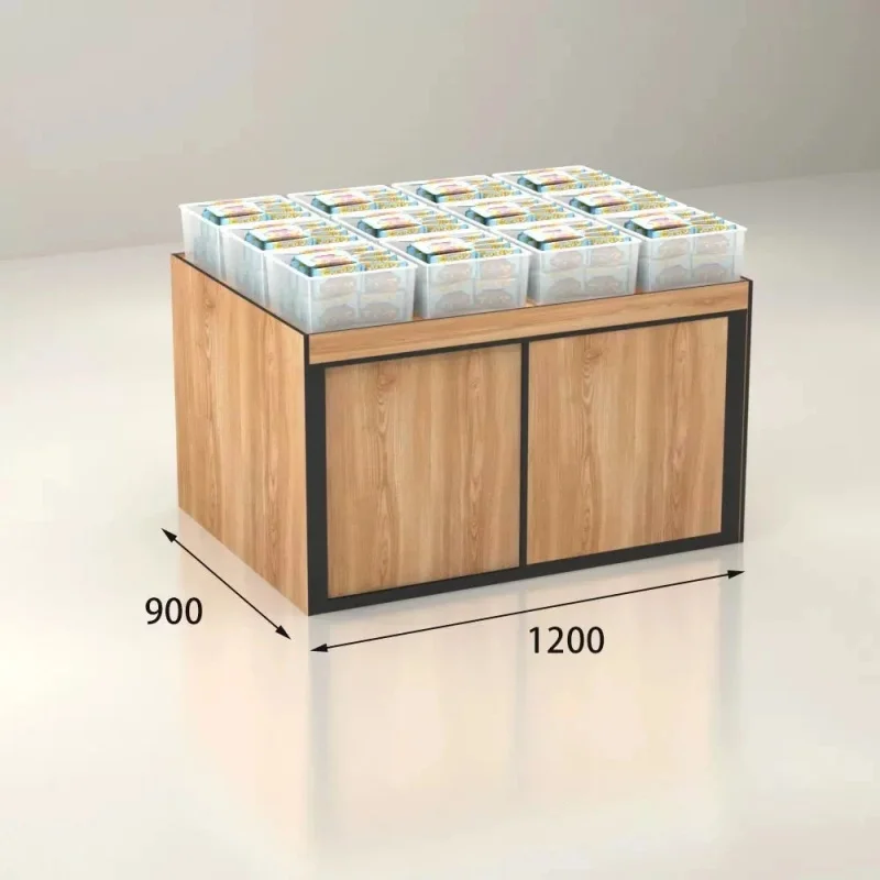 custom.Ecobox LED Heavy Duty Recyclable Plastic Display Fixture Stands Shelves Rack Folding Display Cabinet Supermarket