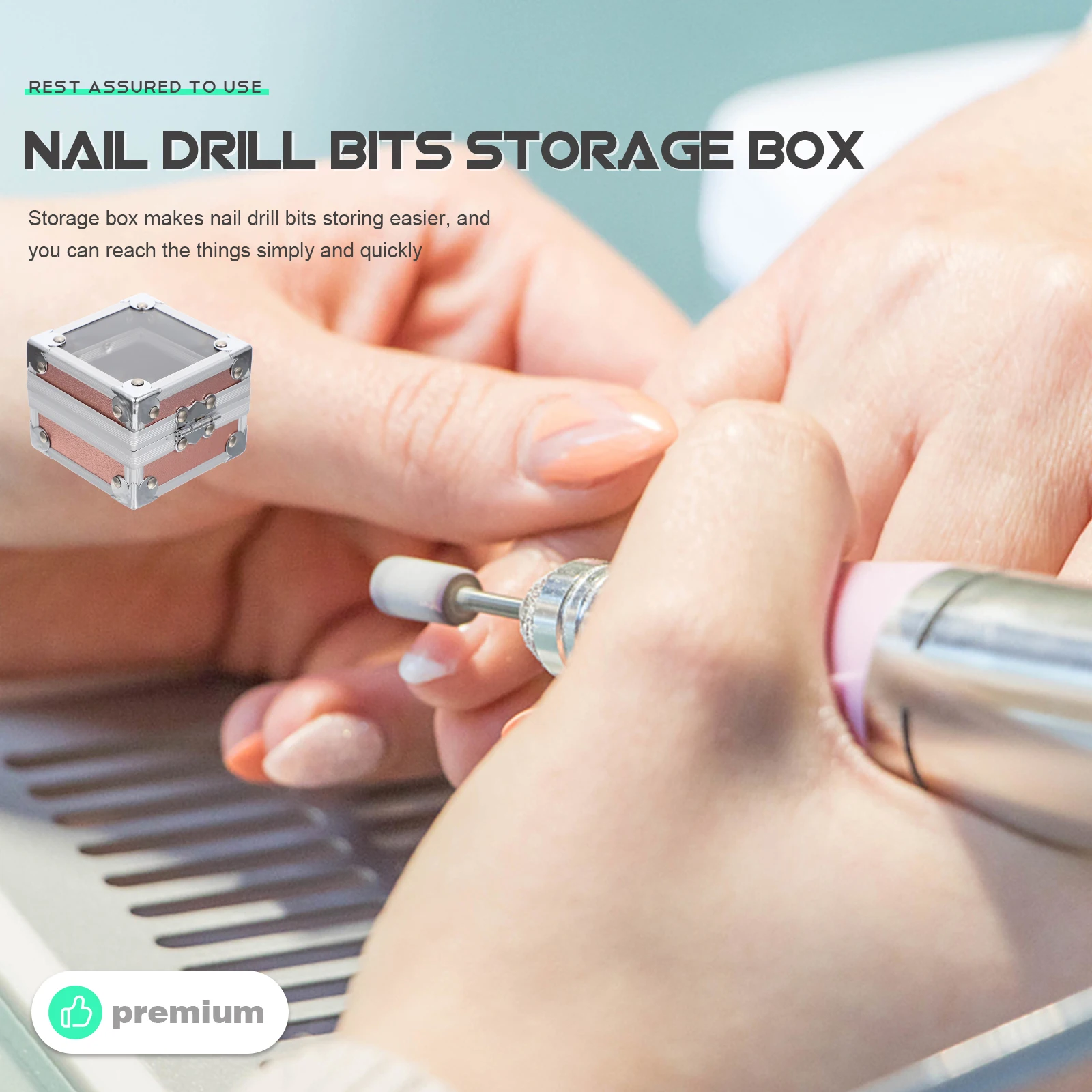 

Держатель для сверл для ногтей, прочный акриловый органайзер для салона дома и дизайна ногтей своими руками, практичный выбор подарка, принадлежности для маникюра