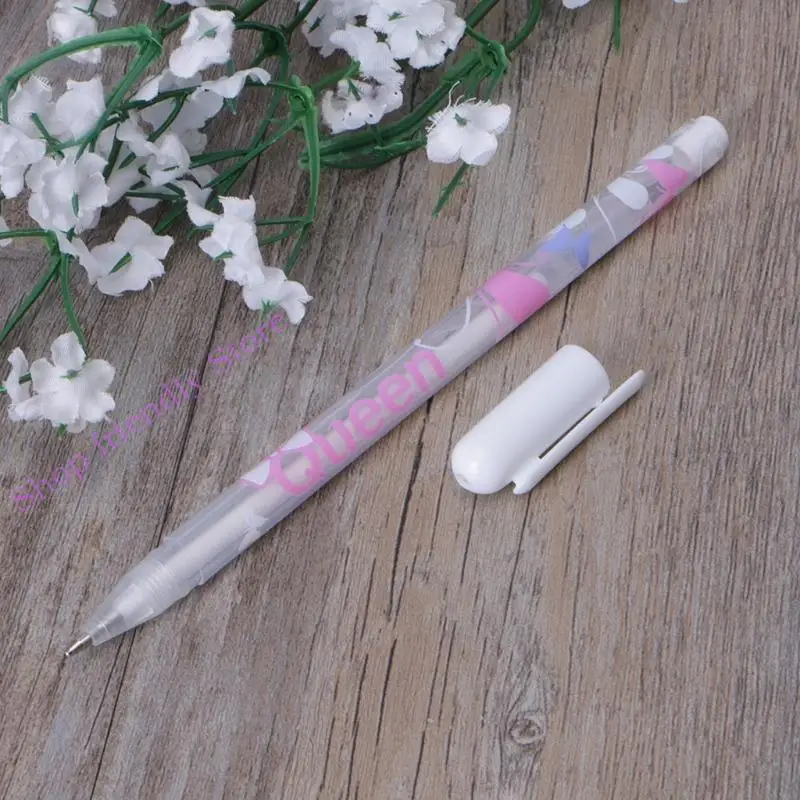 

594A 1PC White Hook Liner Pens Marker Black Paper Highlighter Reviser 0.8mm