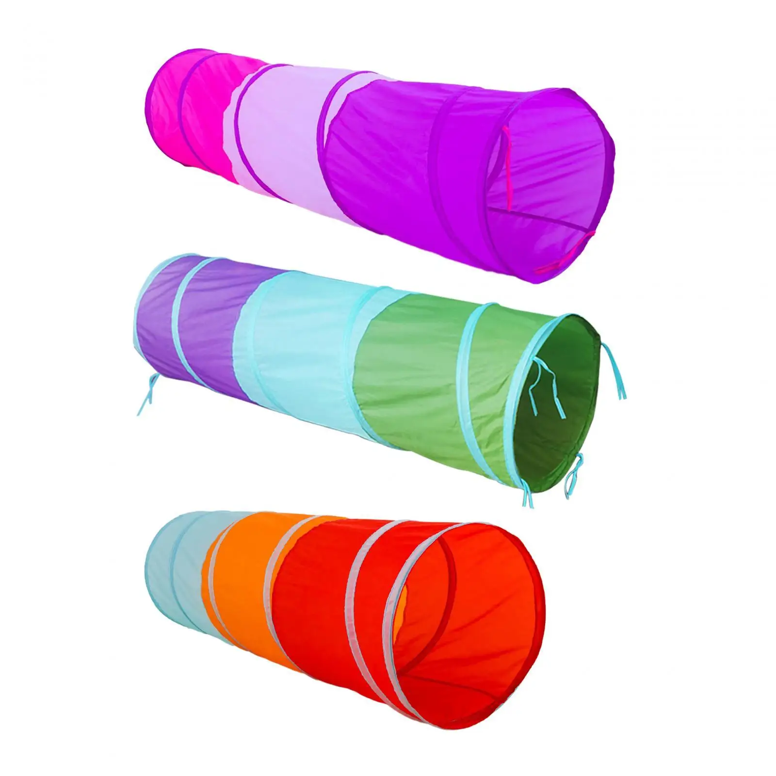 Tunnel pliable portable pour enfants, jouets colorés, salon