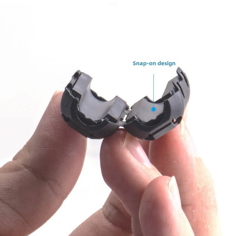 2/5 قطعة 5 مللي متر الفريت الأساسية الحبل حلقة مرشح الضوضاء ل الضوضاء القامع تصفية حلقة كابل كليب على سلك سلك الطاقة كابلات الفيديو أدوات