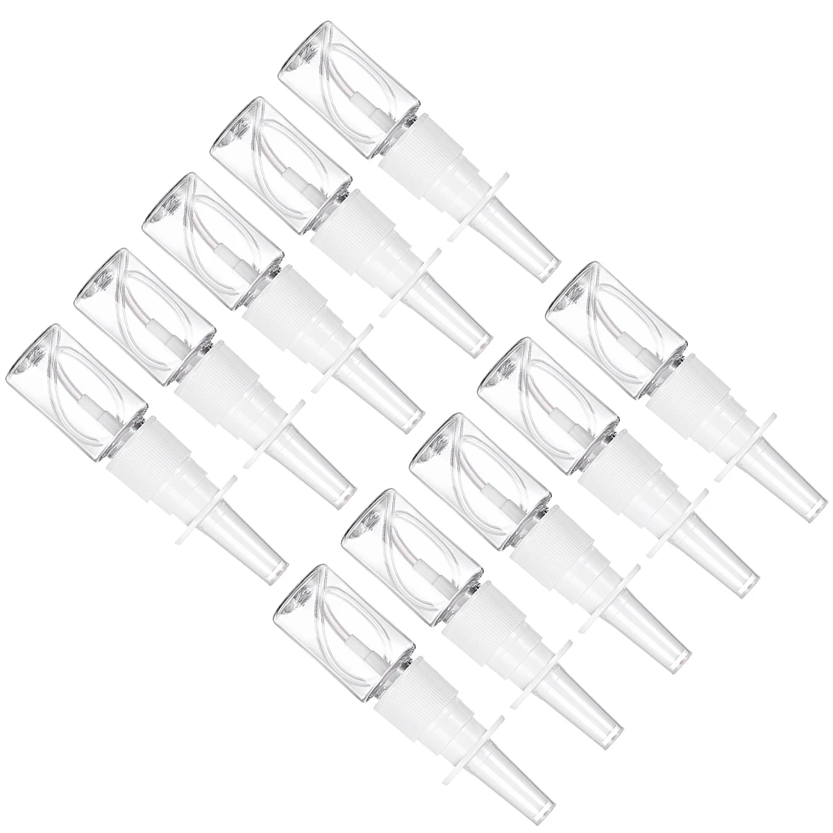 

10pcs 10Ml Nasal Spray Bottle Portable Mini Sprayer For Travel Outdoor Leak Proof Design Skincare Tool Container Sprayer