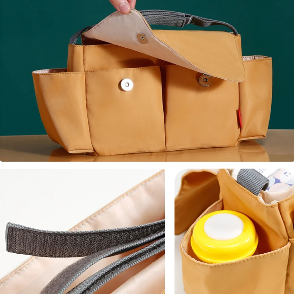Многофункциональные подвесные сумки для детской коляски, нейлоновая водонепроницаемая сумка для подгузников, детская корзина большой вместимости для мамы