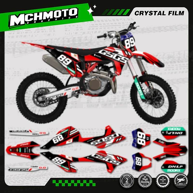 

MCHMFG командные графические фоны, наклейки для комплекта наклеек для GASGAS 2021 2022 2023, GAS GAS EC MC 008