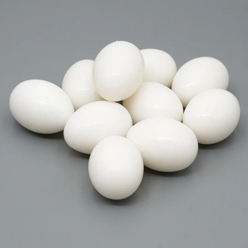 10pc Pigeon False Eggs Filled Plastic Simulation For Hatch Breeding Supplies False Eggs for Racing Pigeons Breeding Supplie
