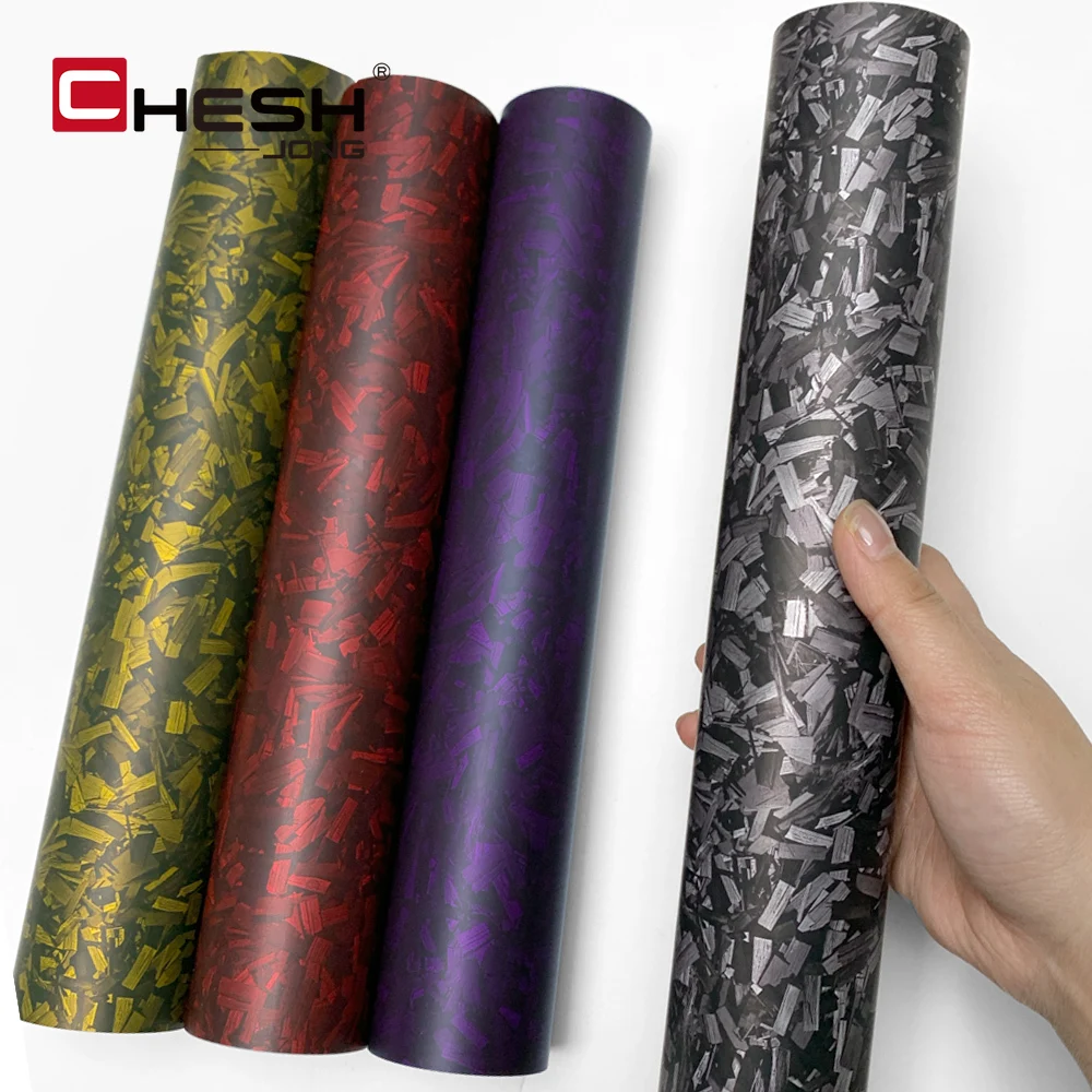 Matte Red Forged Carbon Fiber Vinyl Wrap Films Motorcycle Auto Styling Decal for Motorcycle Car DIY Decals Wrapping Foil Films