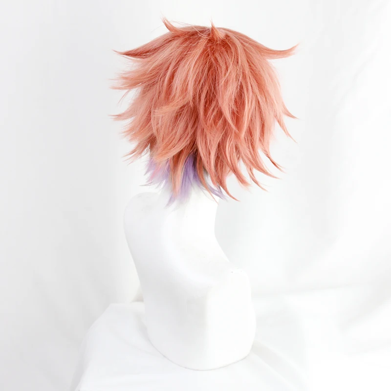 أنيمي الملتوية العجائب الآس Trappola شعر مستعار تأثيري الضوء الأرجواني التدرج ألياف مقاومة للحرارة الشعر الاصطناعية هالوين الدعامة الطرف