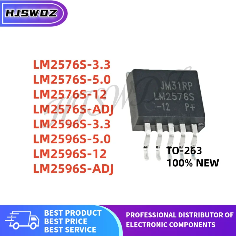 10/PCS TO-263 LM2576S-3.3 LM2576S-5.0 LM2576S-12 LM2576S-ADJ LM2596S-3.3 LM2596S-5.0 LM2596S-12 LM2596S-ADJ LM2576S LM2596S