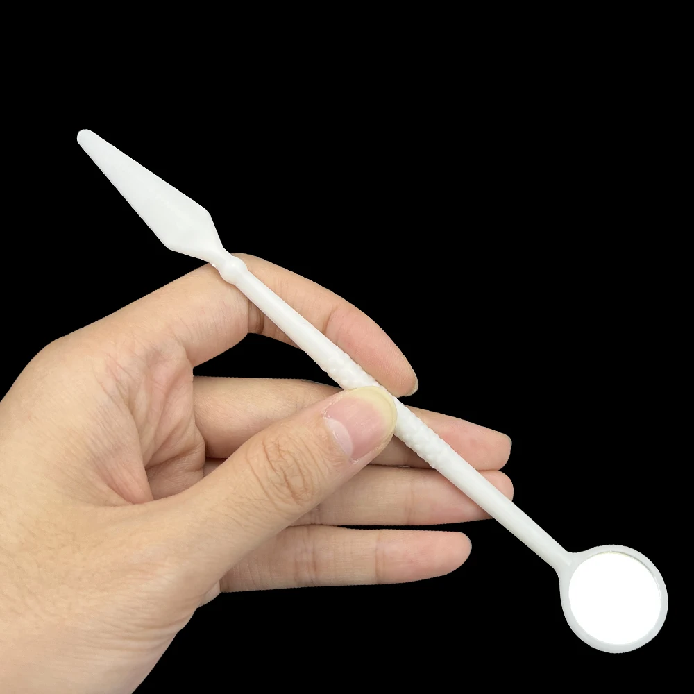 

100Pcs/Pack Plastic Oral Mirror Disposable Mouth Mirrors Dentist Tool Teeth Whitening Exam Reflector Mirror Instrument