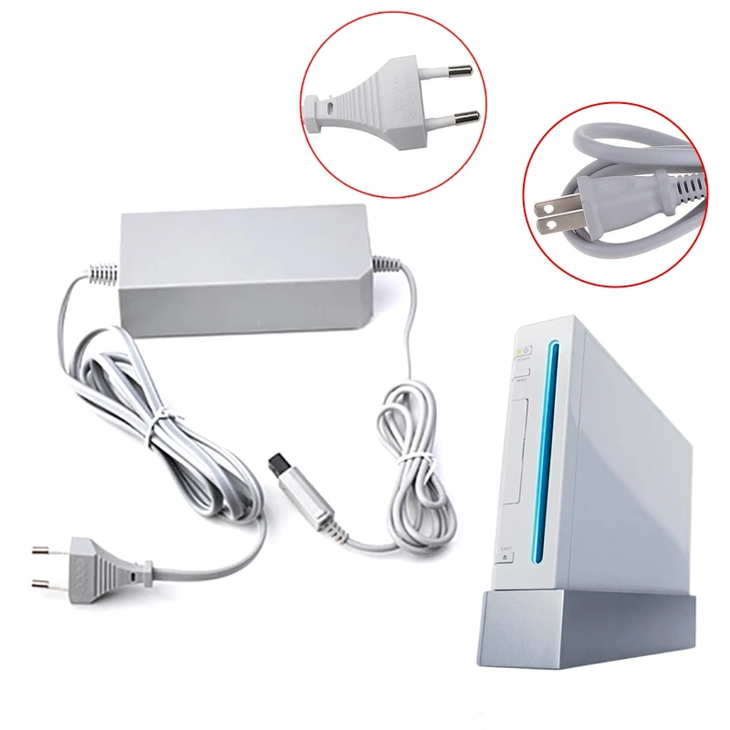 

US/EU AC Wall Power Adapter Charger Cable Console Supply Adapter Charger Cable Cord For Wii A/C Adapter Base Station Dropship