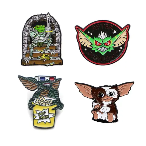 Cartoon Monsters Enamel Pin Women's Brooch Lapel Pins Backpack Brooches for Clothes Men Badges Jewelry Halloween Accessories
