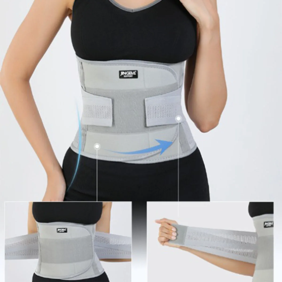 Back Brace for Men Women Lower Back Pain Relief Adjustable Back Support Belt for Work Anti-skid Lumbar Support