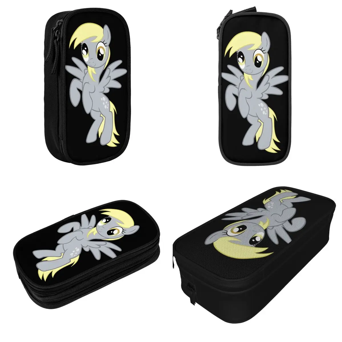 Derpy Hooves Pencil Cases Ponies friendship is magic Pen Holder Bag Student Big Capacity Students School Cosmetic Pencil Pouch