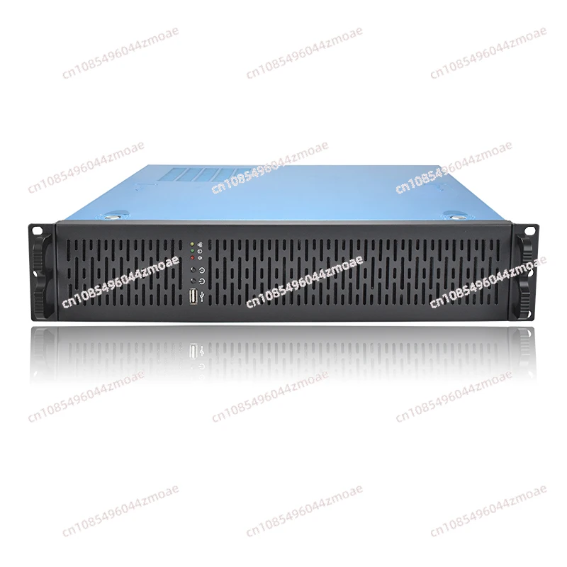 

2U rack PC power supply short 380MM compact security monitoring video storage MATX industrial control hard disk case.