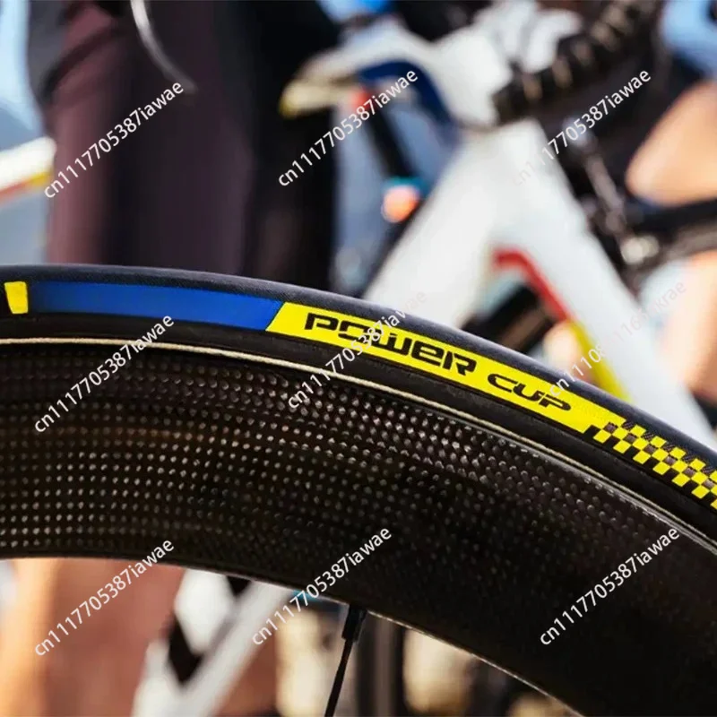 700C Road Bike Tire Clincher Tubeless Folding Bicycle Outer Tire for Racing Cycling Training Replacement