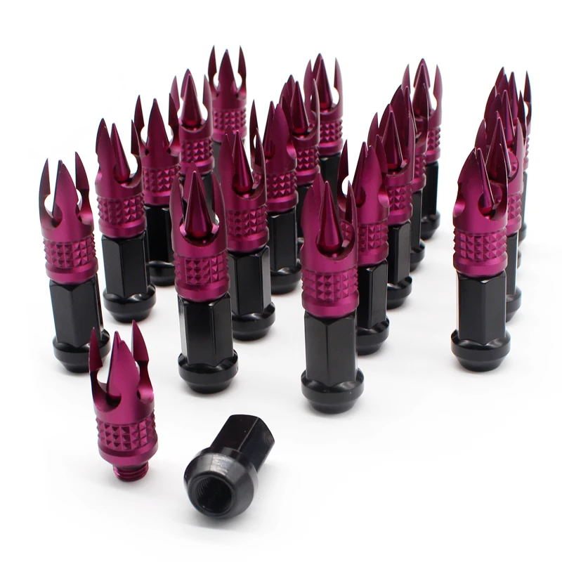 

DEFT M12x1.5 Racing Wheel Lug Nuts 20 Pcs Racing Car Steel Wheel Extended Nuts iron Car Wheel Rims Lug Nuts