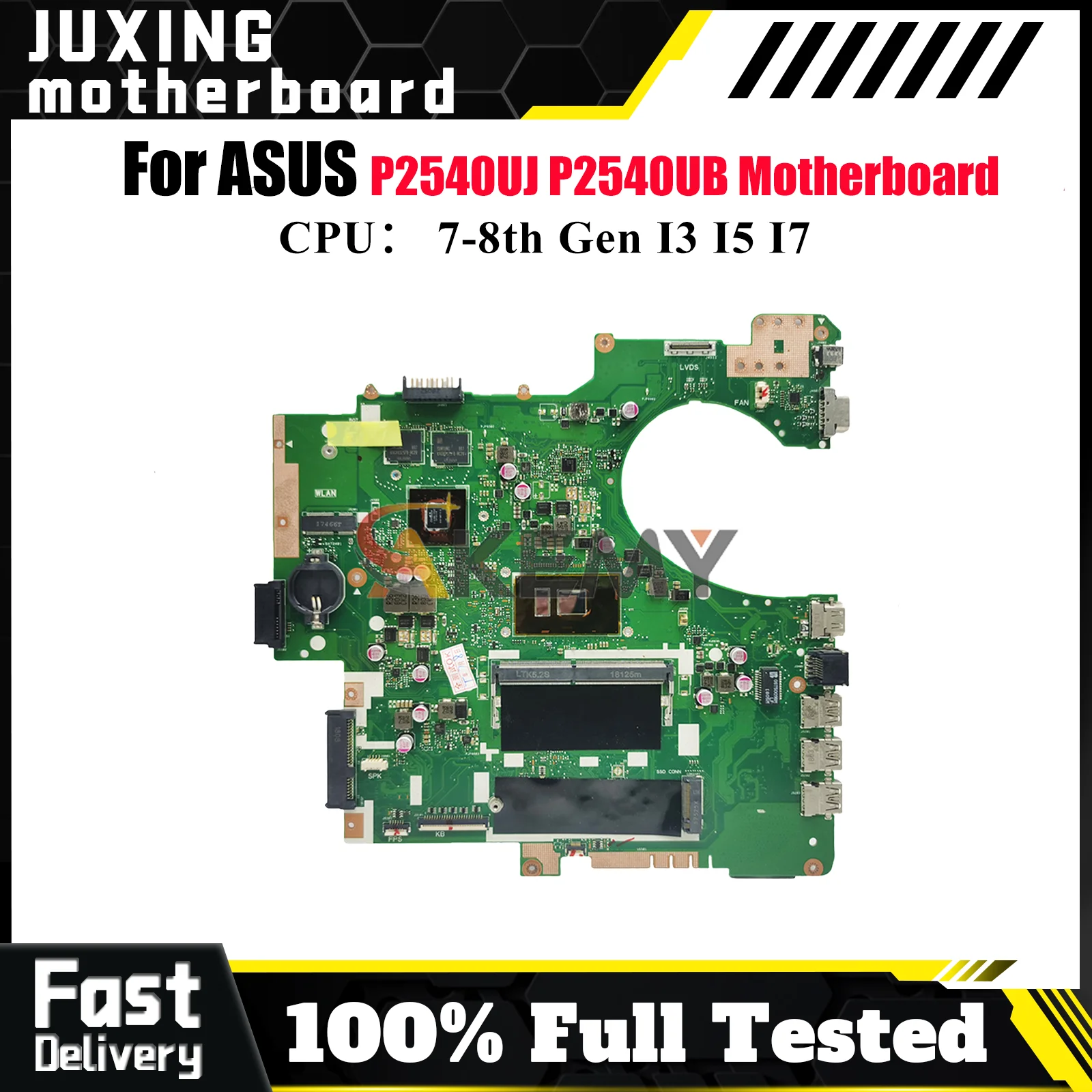 

P2540UB Материнская плата для ноутбука ASUS ProArt P2540UJ P2540UB P2540U Материнская плата для ноутбука с процессором I3 I5 I7 100% тестирование ОК быстрая доставка