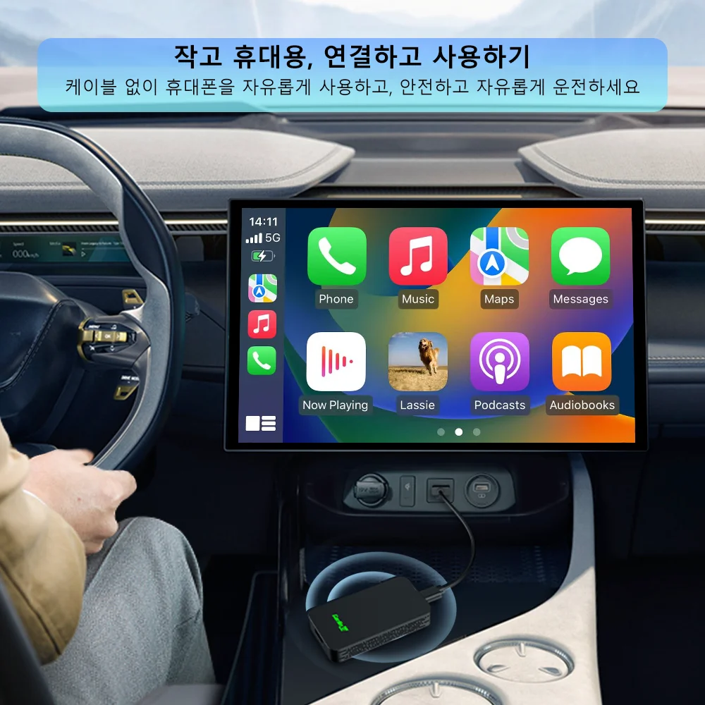 Carlinkit 5,0 2air Carplay inalámbrico Android auto adaptador inalámbrico para Toyota Mazda Ford Vw Peugeot Skoda Kia Haval Wifi BLE