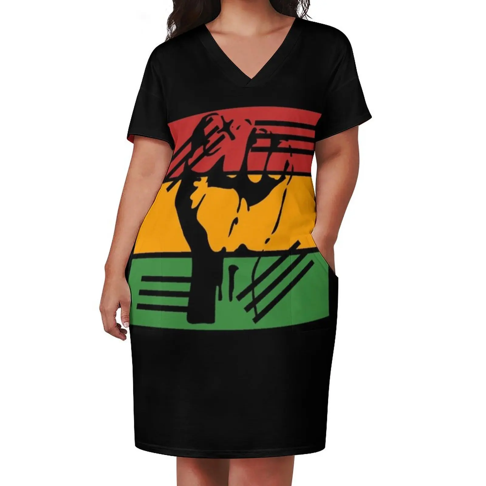 Black History Month T Shirt - K367 Loose Pocket Dress luxury dresses wedding guest dress 2025