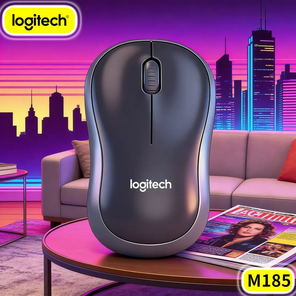 Logitech M185 Rented Leased Apartment Home Office Work Corner Mouse Wireless Fast Install For Rental Dwelling Space