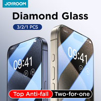 Joyroom 1/2/3PCS Full Screen Tempered Glass For iPhone 15 Pro Max HD Glass Phone Screen Protector For iPhone 14 13 Pro Max