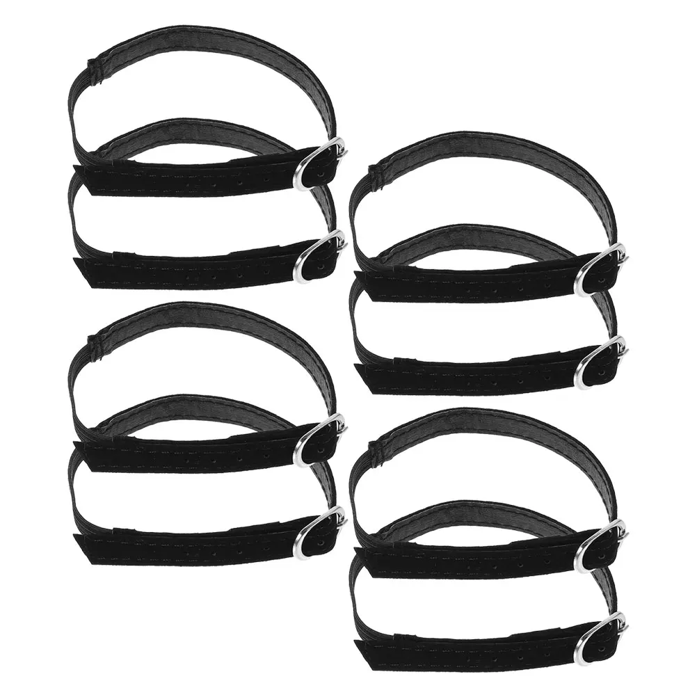 

8pcs Elastic Shoelaces for High Heels Adjustable Ankle Straps Black Clear Accessories Antislip Buckle Pumps Laces Extend