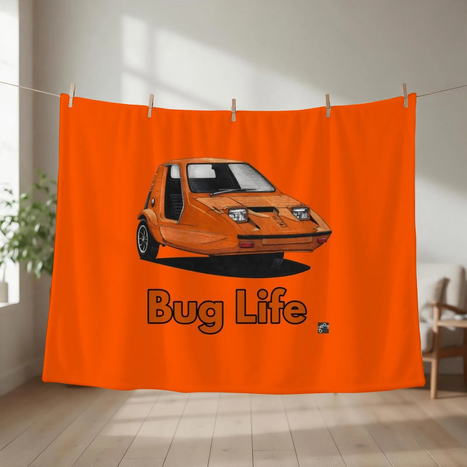 Geo3Doodles Bug Life Doodle Throw Blanket couch cozy soft plush fuzzy picnic outdoor blanket