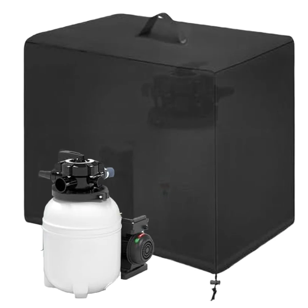 600D Oxford Fabric Cover for Sand Filter Pumps Compatible with For Intex Pool Pumps 84 x 61 x 86 cm Adjustable