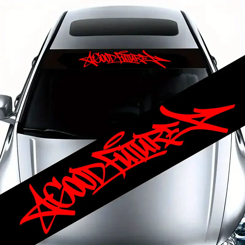 

1PC A GOOD FUTURE Car Front Windshield Stickers Waterproof for Modification Car Styling Self-adhesive Universal Vinyl Decals
