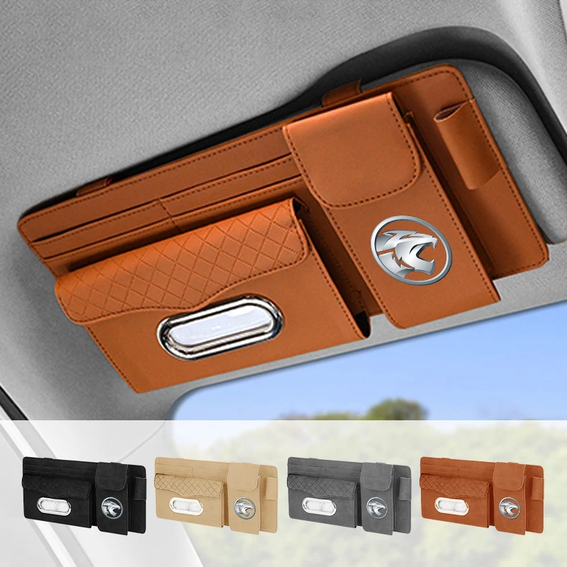 

Car Sun Visor Tissue Storage Box Glasses Holder Card Pocket Pen Organizer For Proton Exora Iriz R3 Wira Saga Satria Magma X50 V6