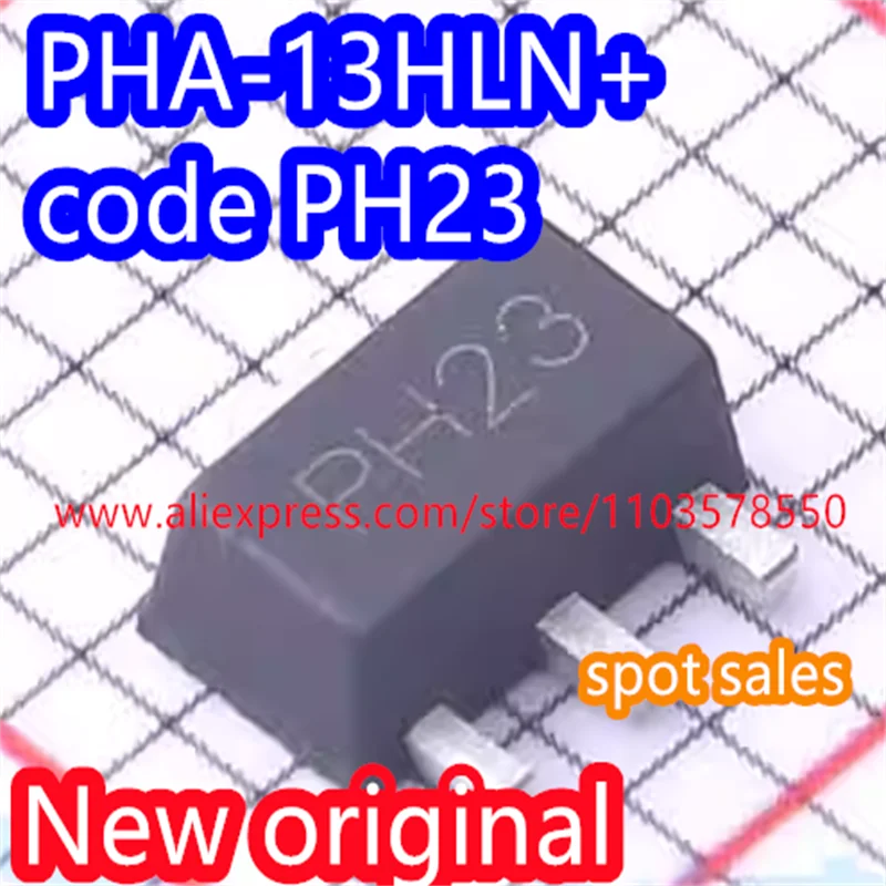 5PCS  New original PHA-13HLN + code PH23 packaging SOT-89 RF amplifier chip PHA-13HLN