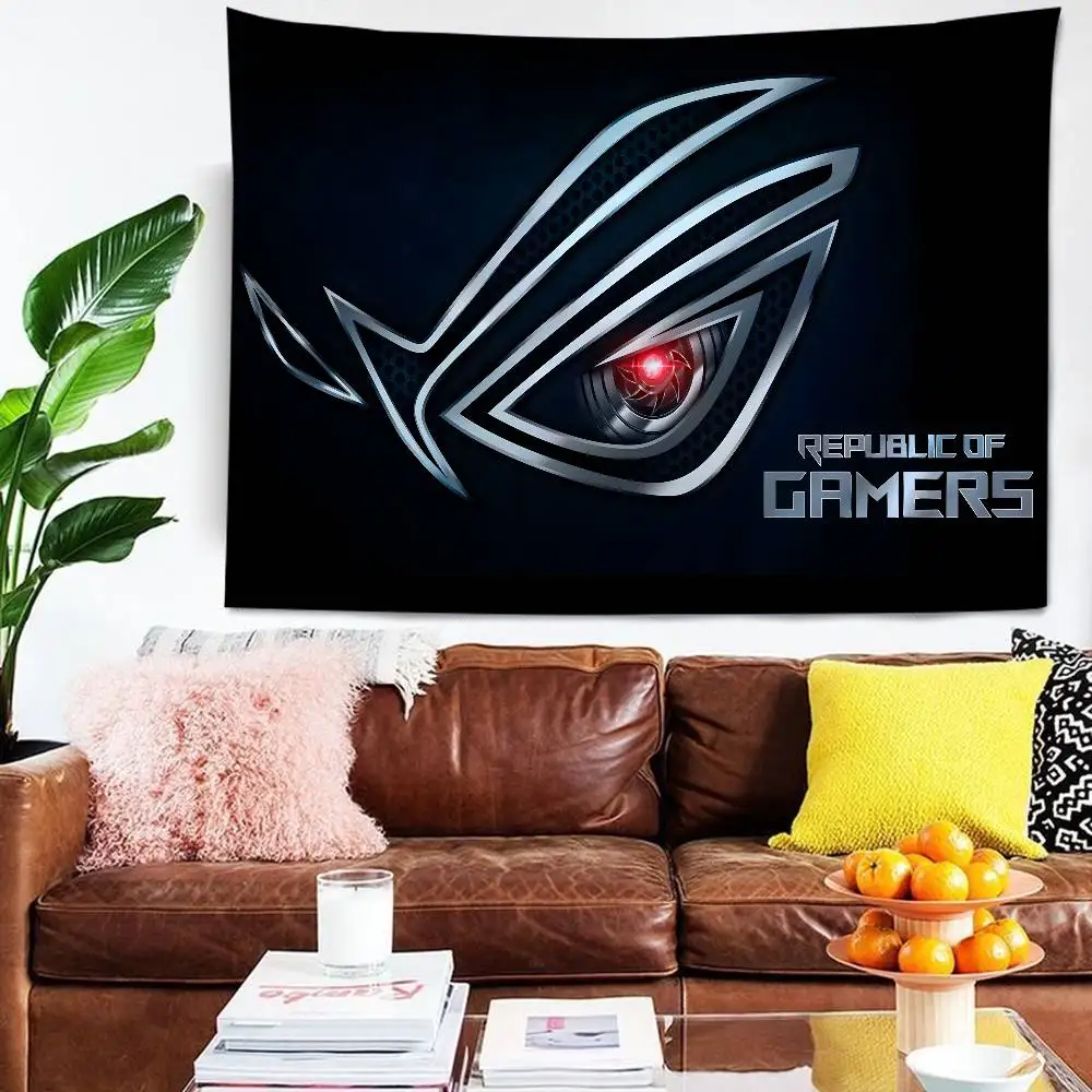 Brand A-ASUS R-ROG R-Republic O-Of Game Colorful Tapestry Wall Hanging Bohemian Wall Tapestries Mandala Wall Hanging Sheets