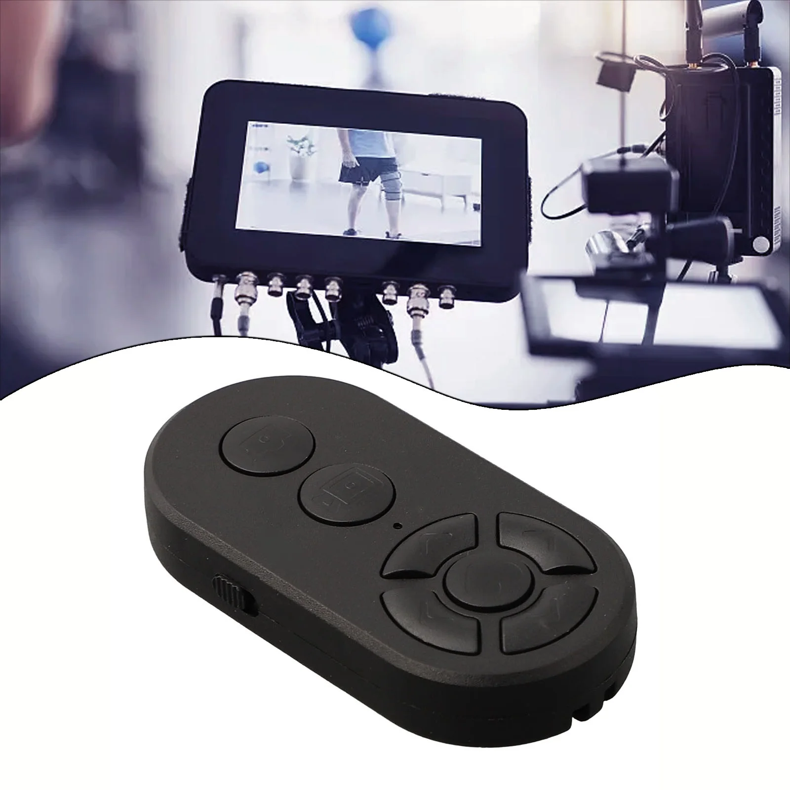 Bluetooth-compatible Button Remote Control Button For Mobile Phone E-book Flipping Photos Taking Smart Home Accessories