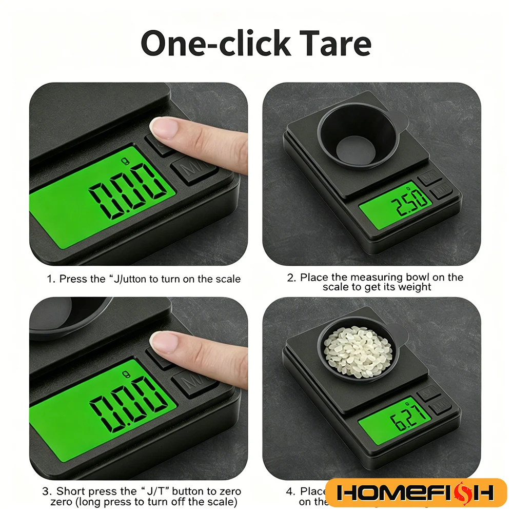 0.01g High Precision Digital Jewelry Scale Portable Mini Electronic Scale for Gold Silver Coin Herb Food Kitchen Weighing gallery 4