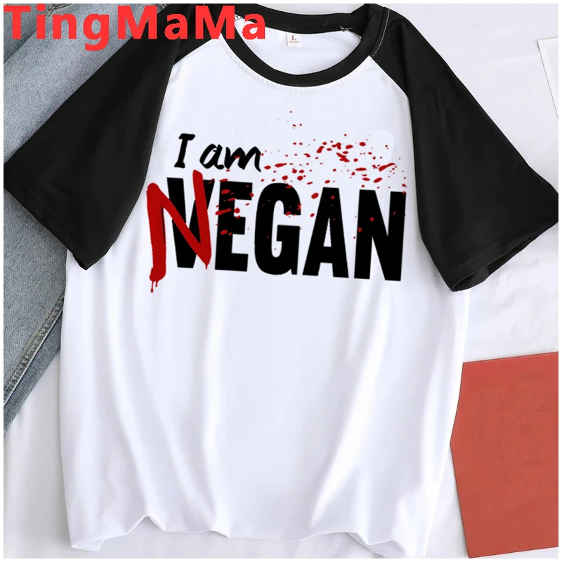 New The Walking Dead T Shirt Men Movie Horror Zombie Graphic Tees Negan Cartoon T-shirt Harajuku Unisex Tops Tshirt Male