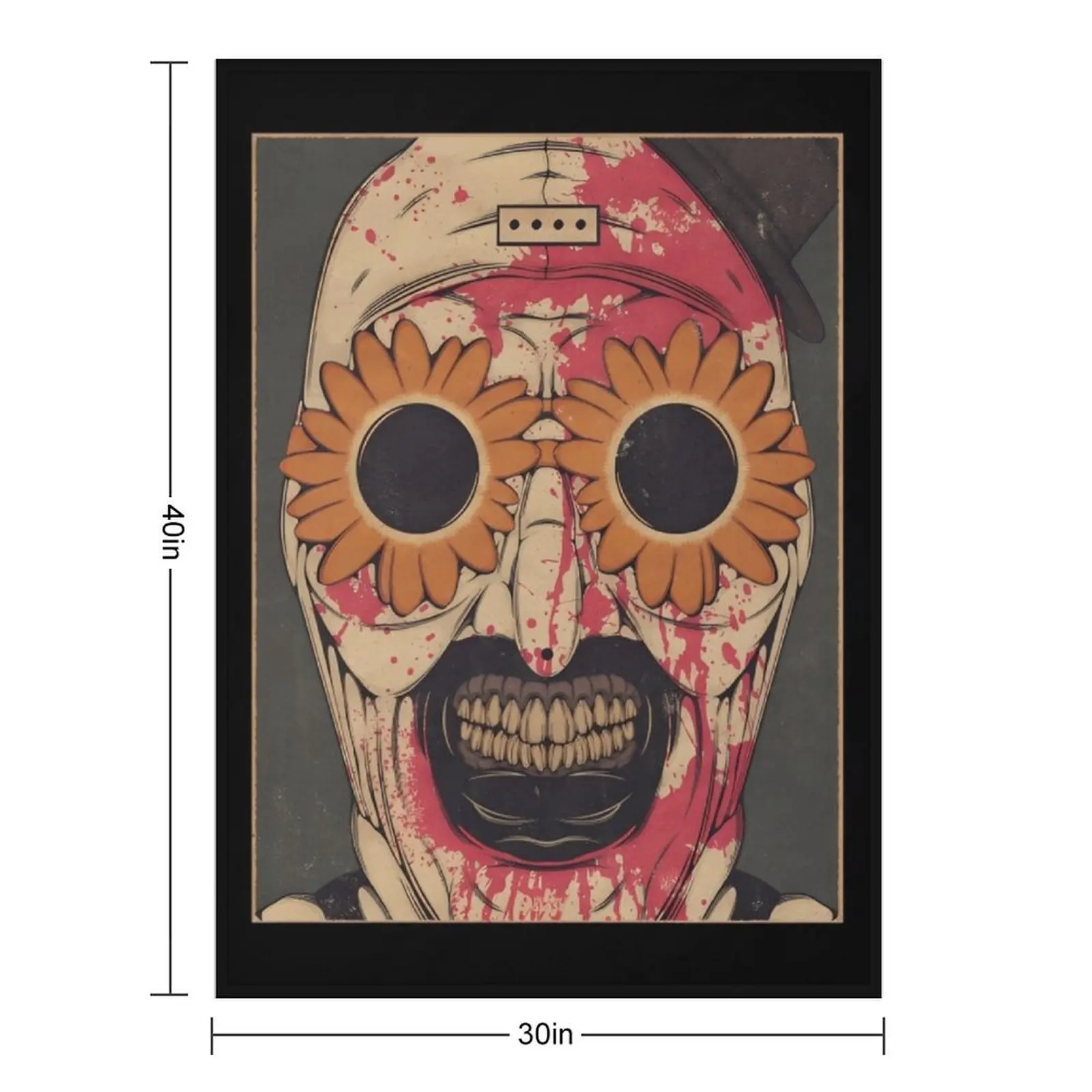 Terrifier Throw Blanket Vintage Thins Luxury Throw Luxury Designer Blankets