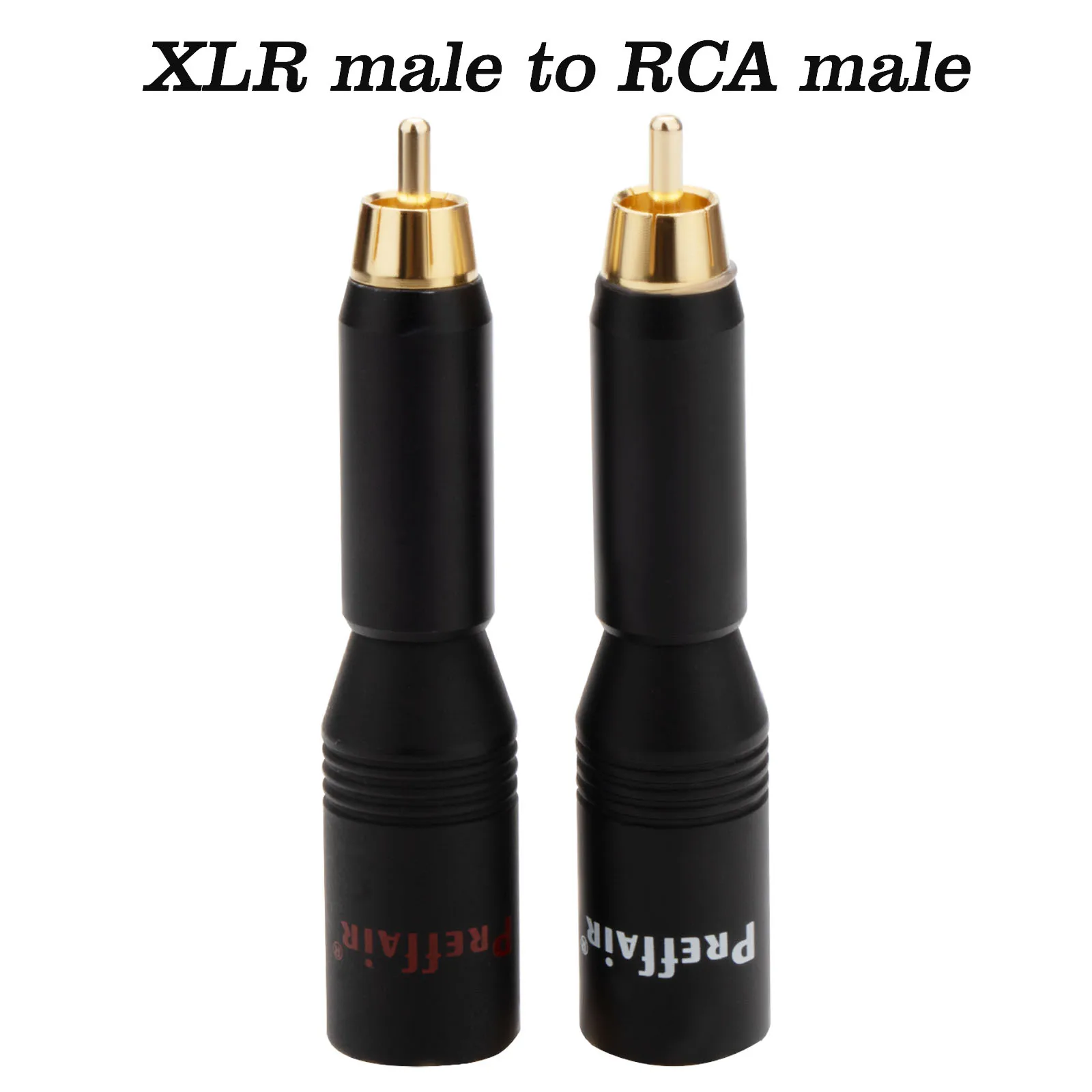 Hifi Audio RCA Stecker auf XLR Buchse/Stecker Adapter Stecker für Verstärker 2 Stecker 2 Buchse – Detail 5
