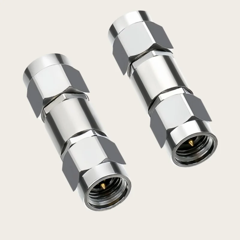 1Pcs 2.92MM to 3.5MM Male plug & Female jack Millimeter Wave Stainless Steel 26.5G High Frequency Test Adapter  connector
