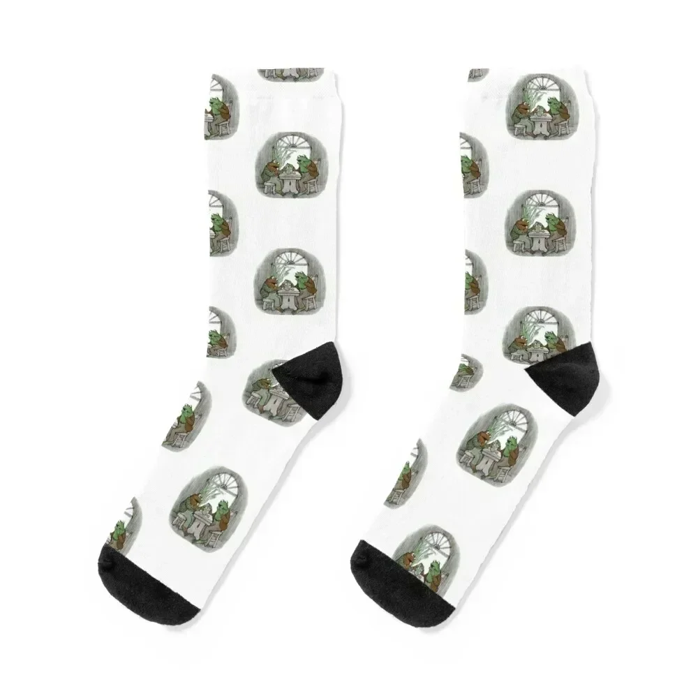 

Frog and Toad Hungry Socks cycling new year Toe sports compression Boy Child Socks Women's