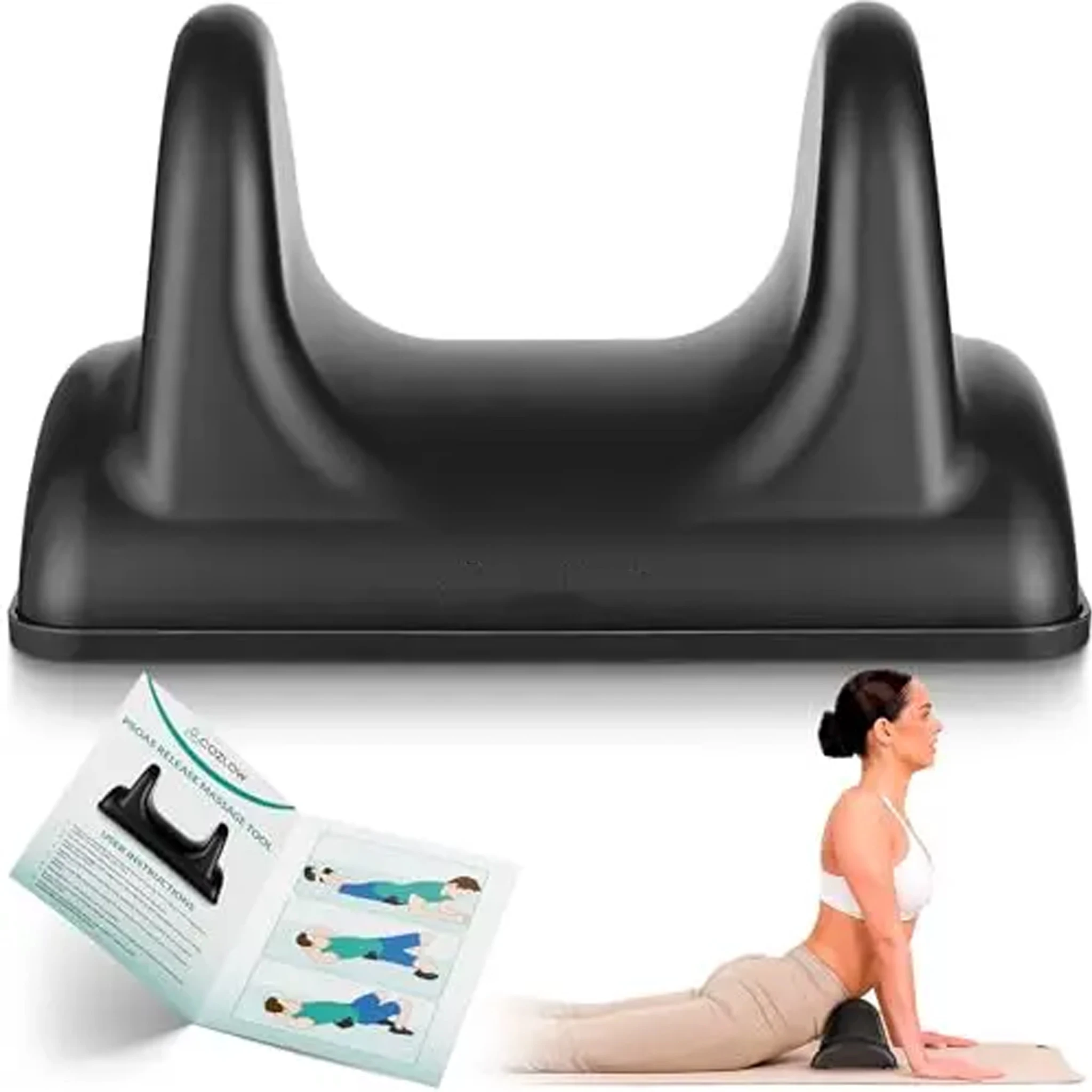 

Deep Tissue Waist Muscle Relaxer Massager Ergonomic Design Psoas Release Tool for Body Stretching Gym Sports Recovery Accessory