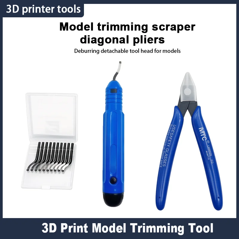 3D Printing Tool Deburring Knife Diagonal Pliers for PLA/PETG Materials Rotating Deburring Blade 3D Printer Parts DIY Tools